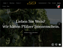 Tablet Screenshot of gaestehausvinetum.de